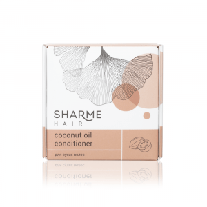 Натуральный твердый кондиционер Sharme Hair Coconut Oil (кокосовое масло) 3